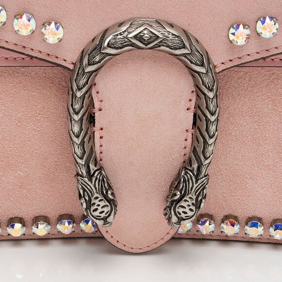 Gucci Suede Crystal Dionysus Small Shoulder Bag - Picture 9 of 15